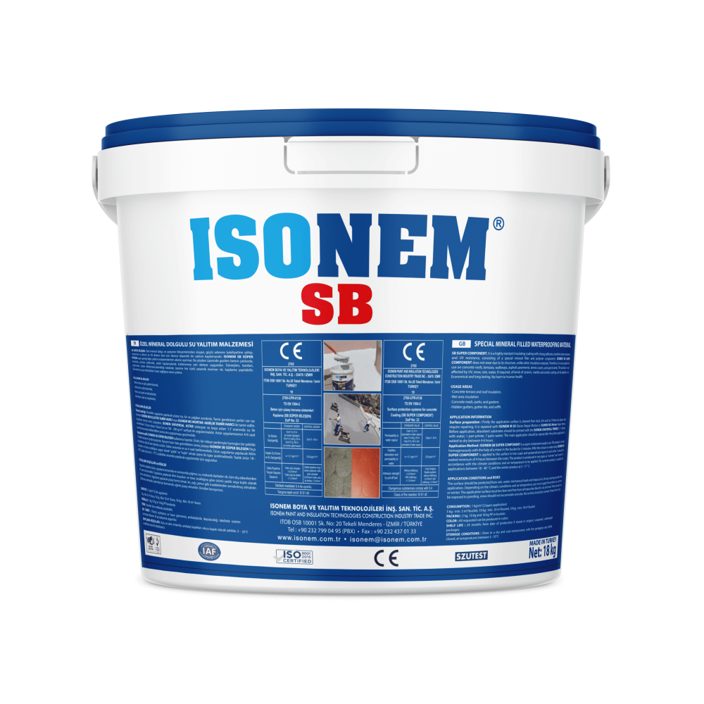 Isonem SB 18 Kg Özel Mineral Dolgulu Su Yalatım Malzemesi