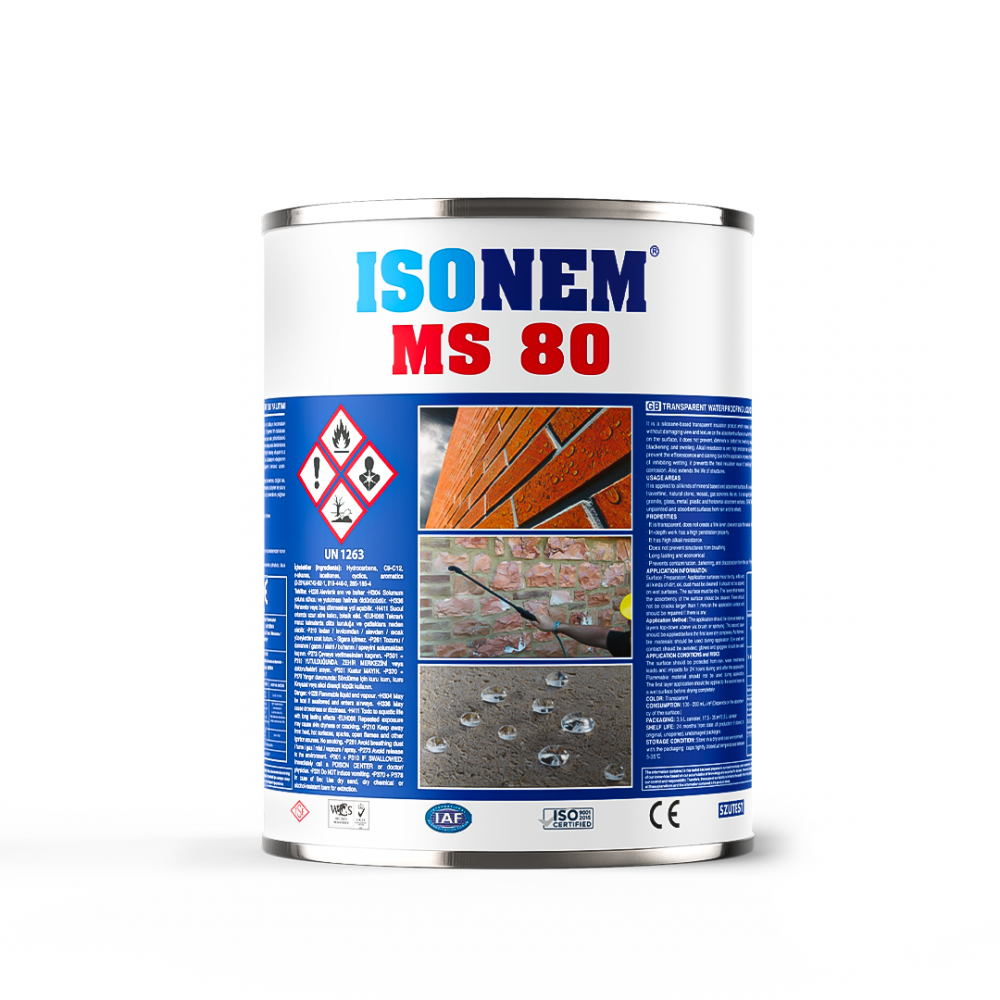 Isonem MS80 3,5 L Dış Cephe ve Şeffaf Su Yalıtımı
