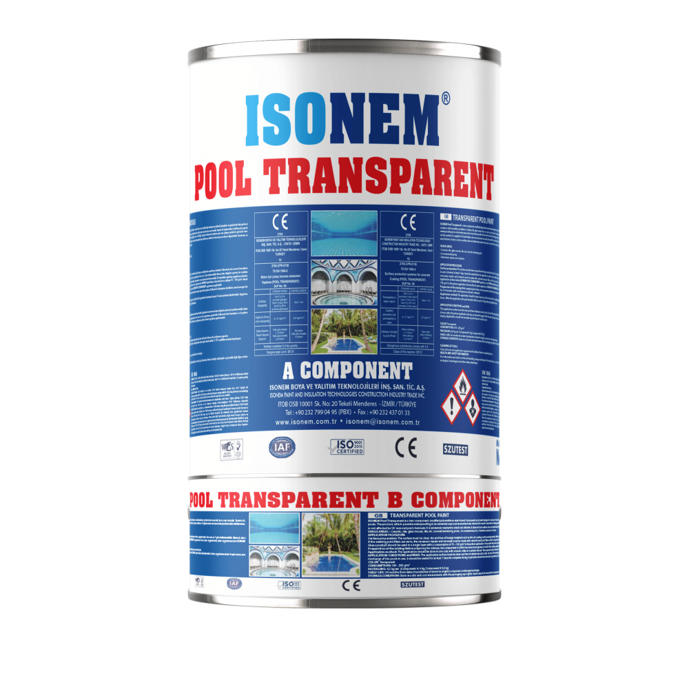 Isonem Pool Transparent 4,5 Kg Set Şeffaf Havuz Boyası